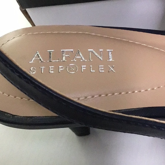 ALFANI navy sling back 8M shoes - Picture 4 of 14